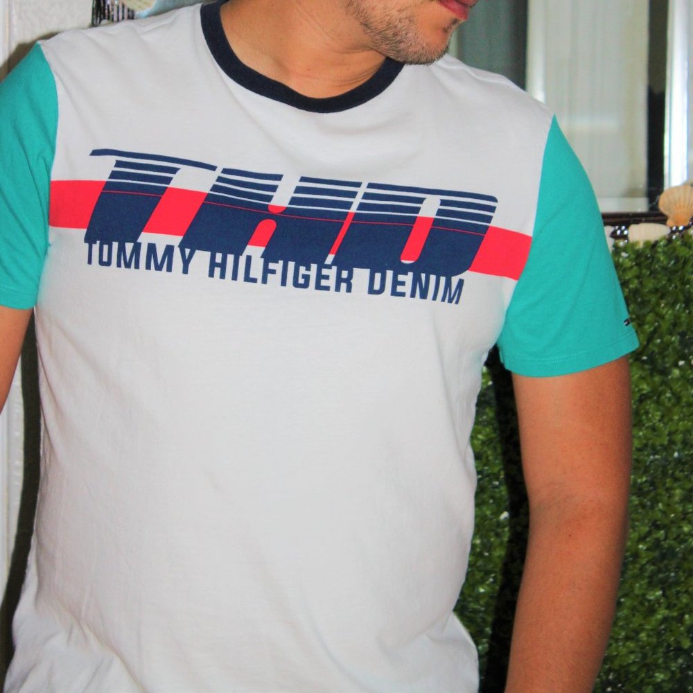 Tommy Hilfiger Colorblock Sleeve Tee